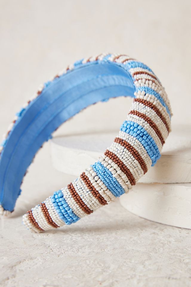 Becksondergaard Stripe Beaded Headband | Anthropologie UK display picture 2