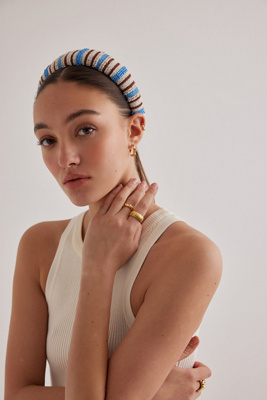 Becksondergaard Stripe Beaded Headband | Anthropologie UK display picture 1