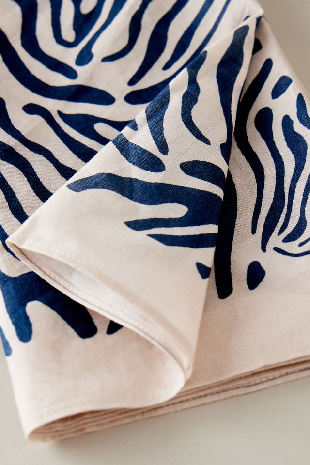Mads Norgaard Animal Print Organic Cotton Head Scarf #2