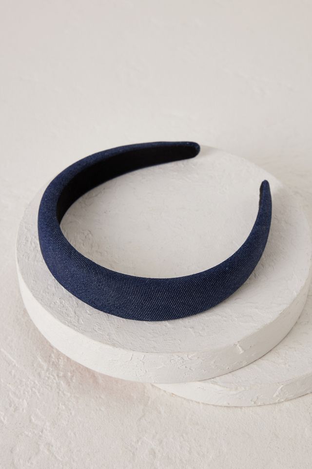 Denim Padded Headband Anthropologie UK