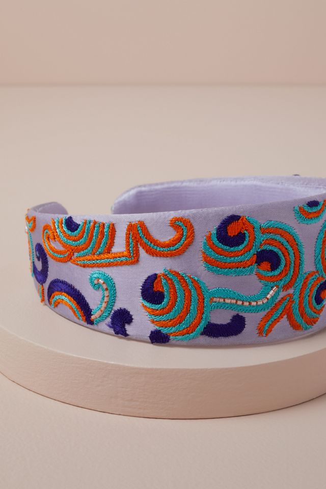 Blossom Box Embroidered Headband #1