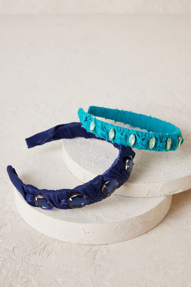 Set of 2 Jewel Pop Headbands Anthropologie UK