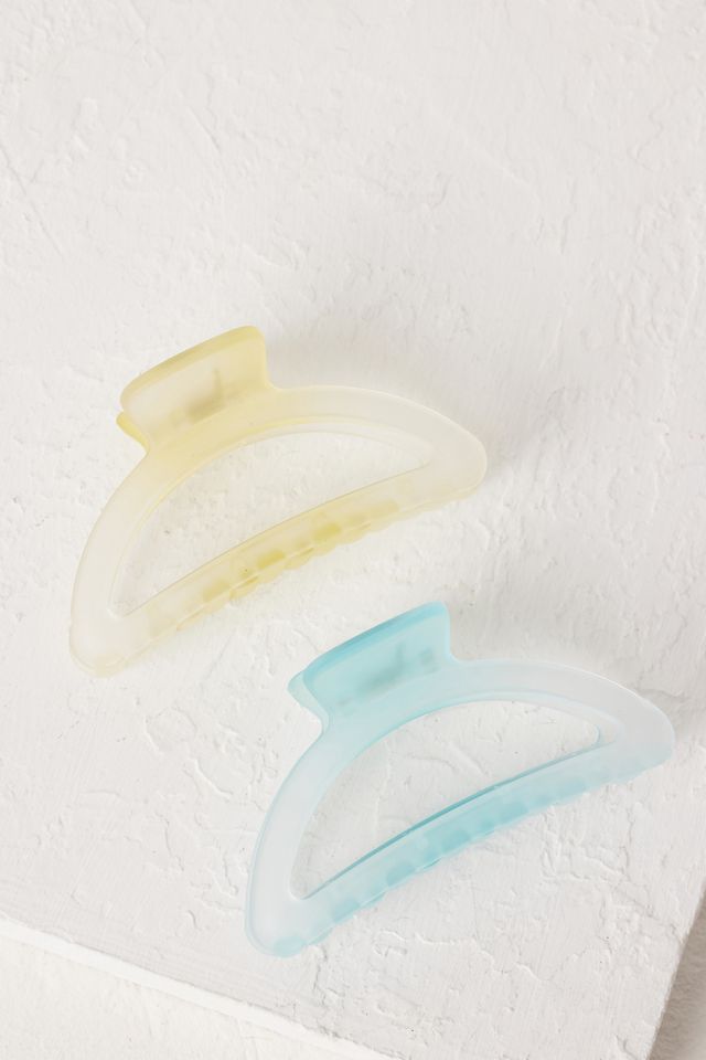 Matte Hair Claw Clips, Set of 2 Anthropologie UK