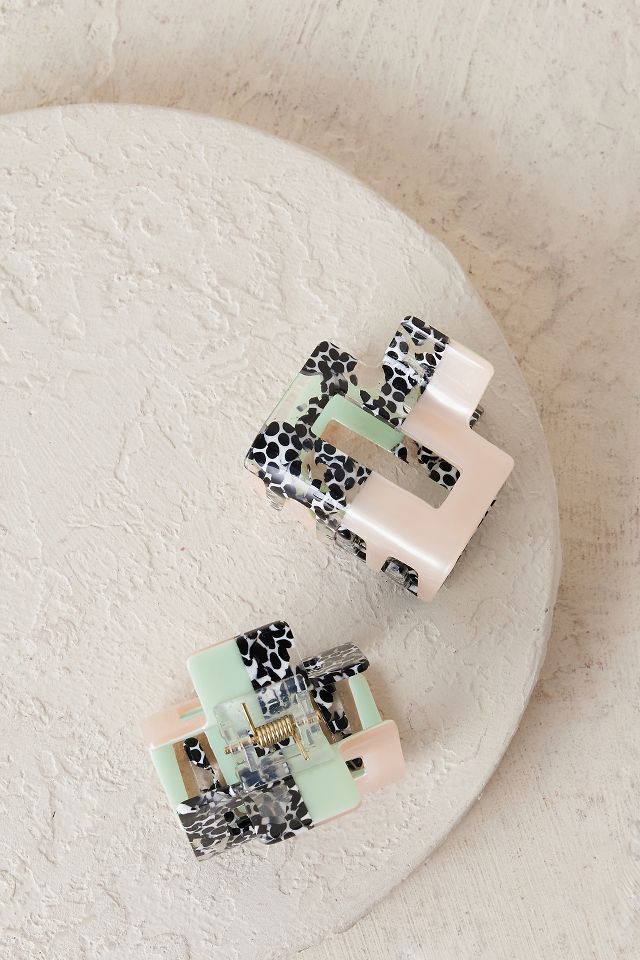 Set of 2 Animal Print Hair Claw Clip | Anthropologie UK