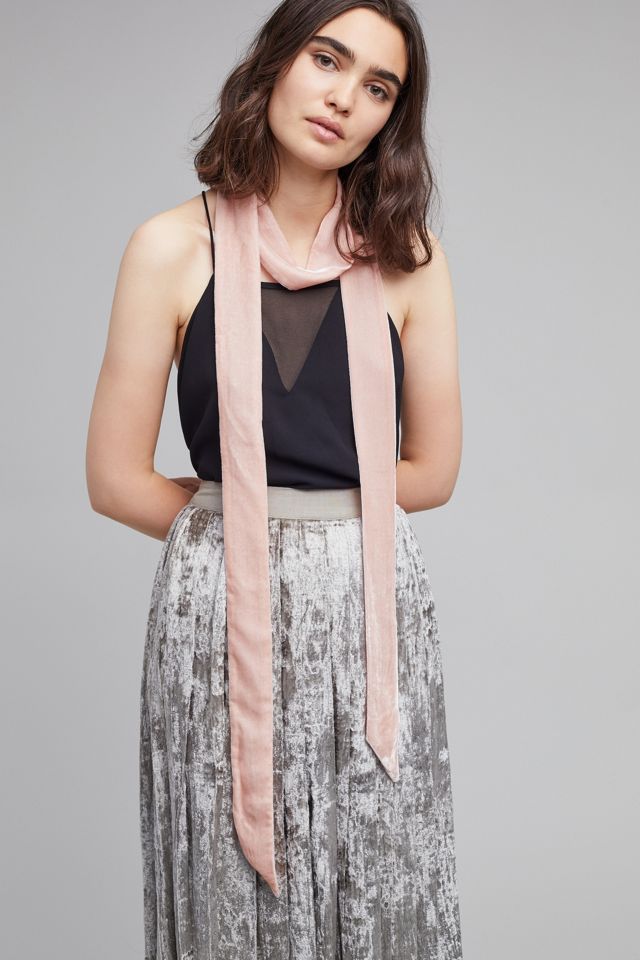 Mabel Velvet Skinny Scarf #1