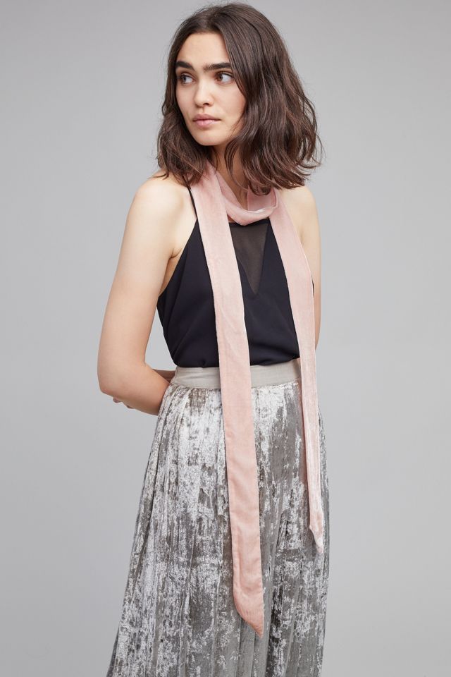 Mabel Velvet Skinny Scarf #2