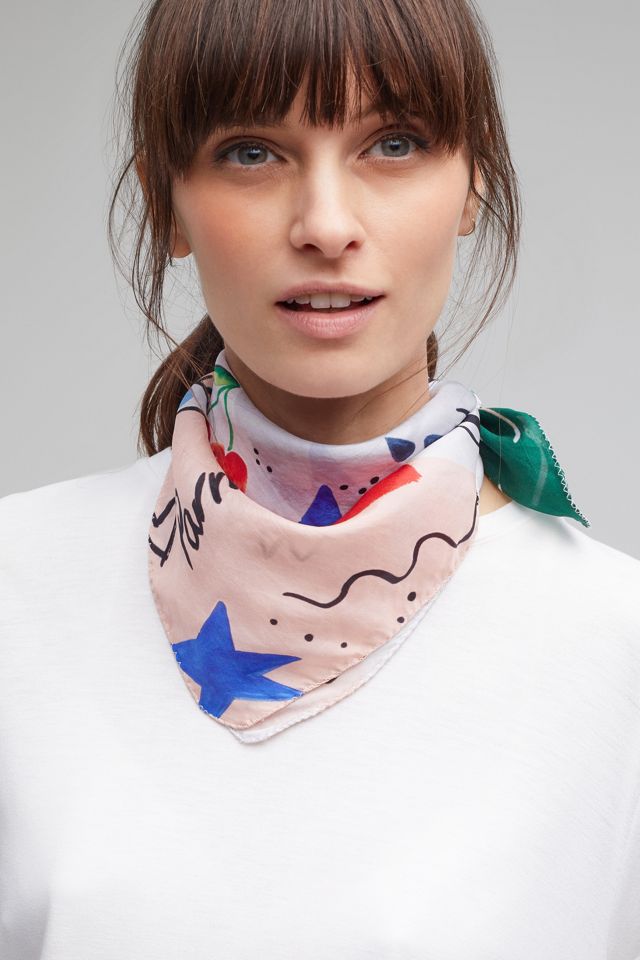 Eva Printed Silk Neck Tie #1
