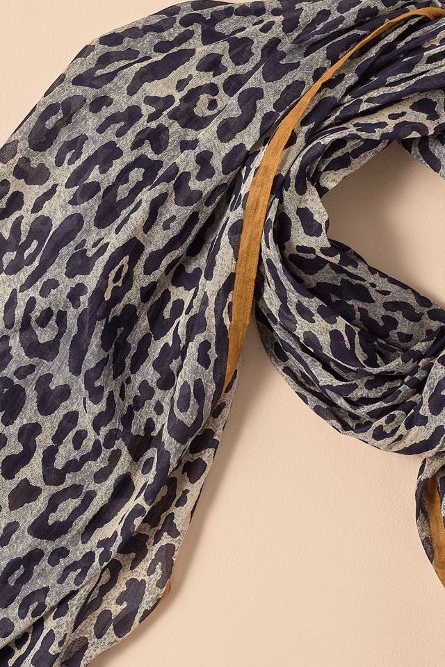 Foulard en coton imprimé léopard Becksondergaard #1