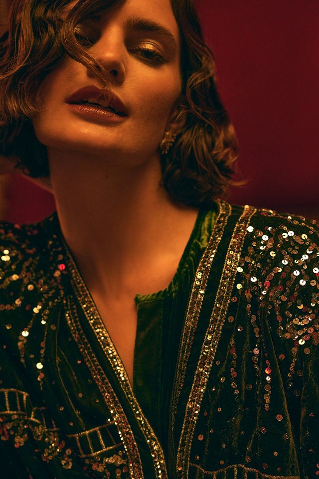Embellished Velvet Jacket #1