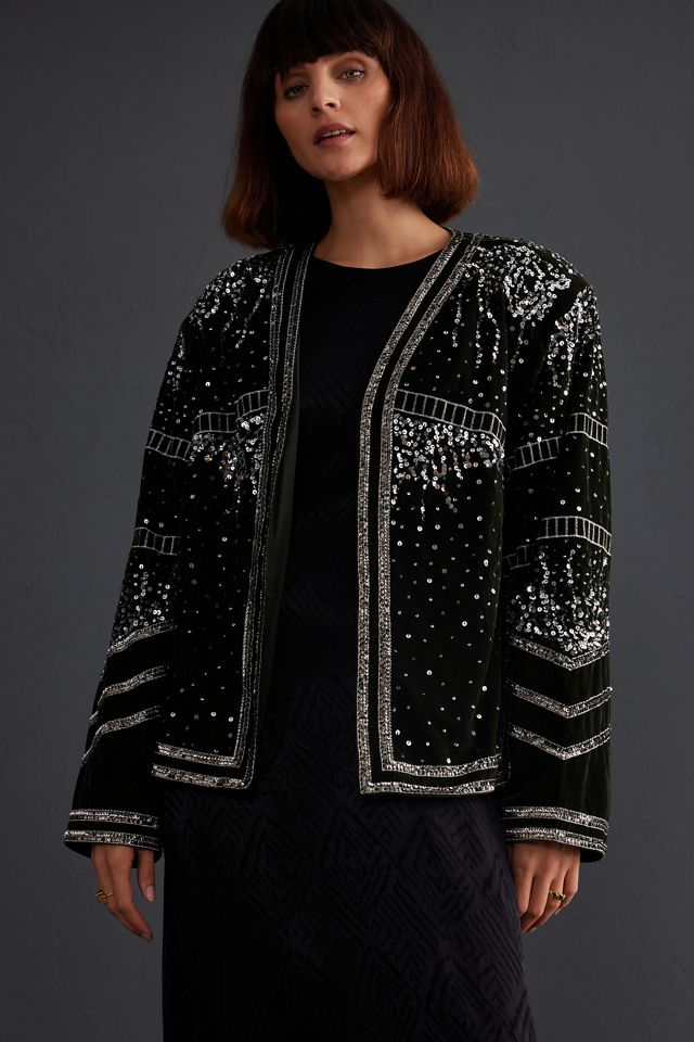 Embellished Velvet Jacket #3