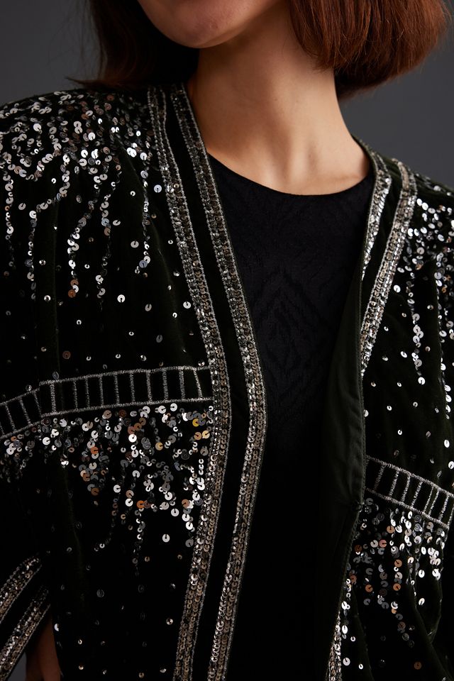 Embellished Velvet Jacket #4