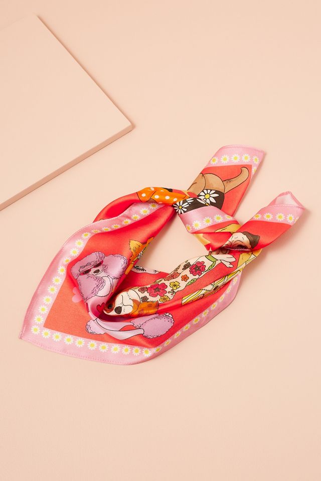 Karen Mabon Dogs Silk Scarf #1