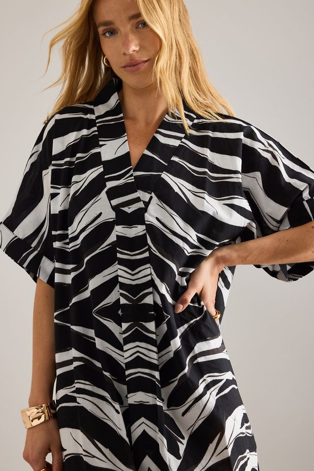 By Anthropologie Kimono imprimé zèbre #2
