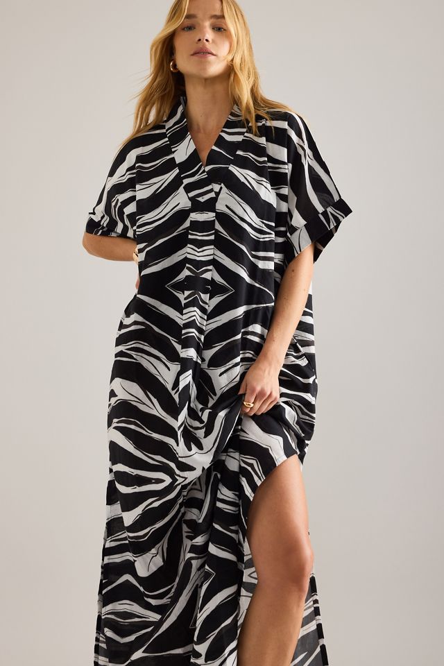 By Anthropologie Kimono imprimé zèbre #4