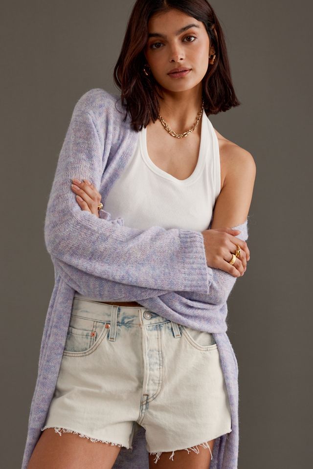 Lightweight Knitted Long-Sleeve Duster Cardigan #4