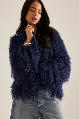 Cardigan en maille à franges par Anthropologie par en - By Anthropologie - Modalova