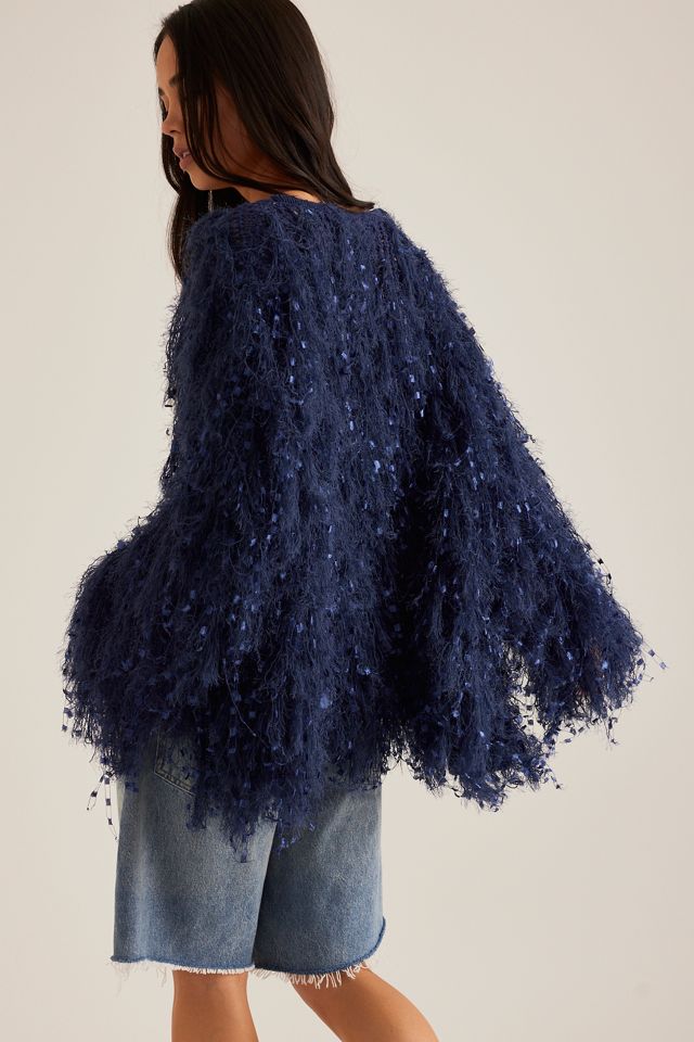 Cardigan in Maglia con Frange di Anthropologie #1