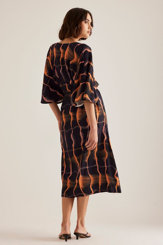 By Anthropologie Kimono aus Leinenmischung mit Krawatte #1