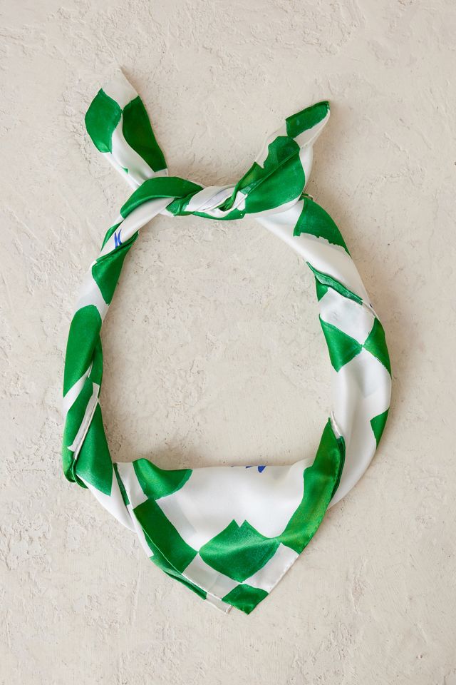 Jessica Russell Flint Head Patterned Silk Scarf #1