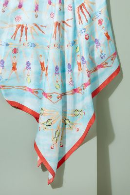 Karla Printed Silk Scarf | Anthropologie UK