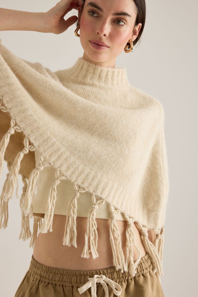 Mare Mare Fringed Poncho #3