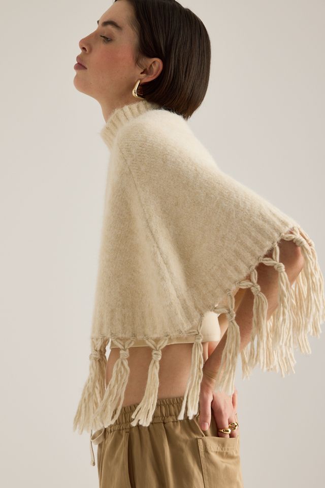 Mare Mare Fringed Poncho #1