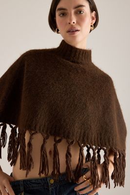 Mare Mare Fringed Poncho