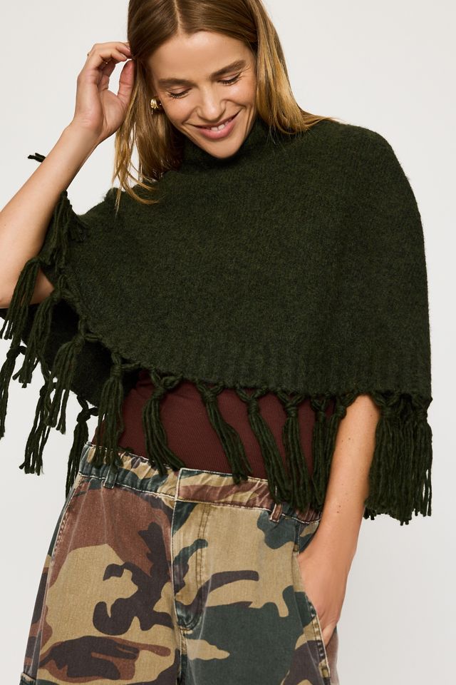 Mare Mare Poncho mit Fransen #1