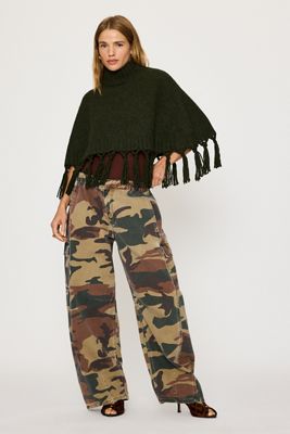Poncho con Frange Mare Mare