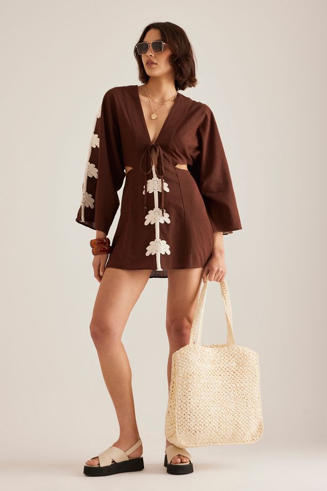 Mini Caftan Celandine à Découpes Palmier #2