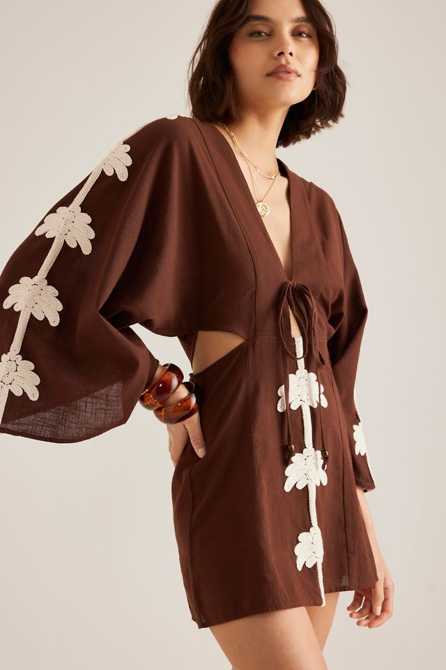 Mini Caftan Celandine à Découpes Palmier #3