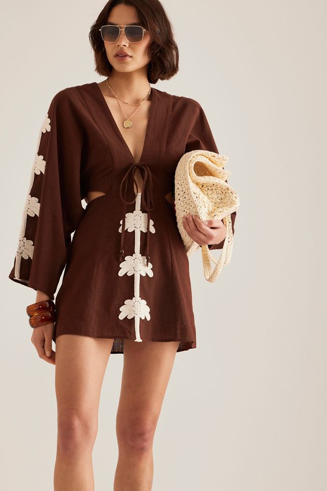 Mini Caftan Celandine à Découpes Palmier #4