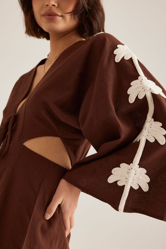 Mini Caftan Celandine à Découpes Palmier #5