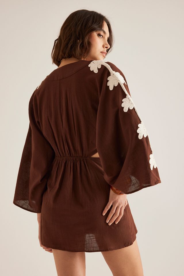 Mini Caftan Celandine à Découpes Palmier #1