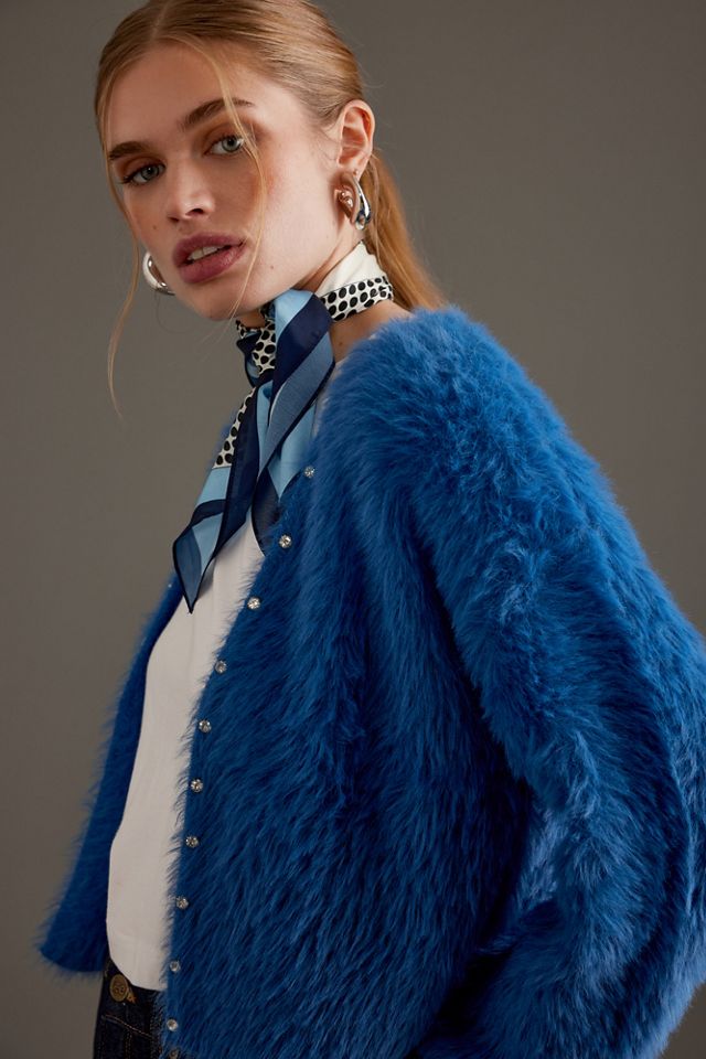 Maeve Brushed Cosy Rhinestone Cardigan #3