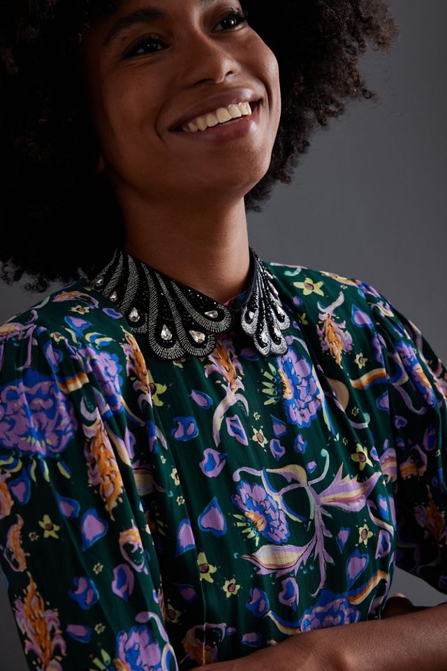 Embellished Scalloped Collar | Anthropologie UK