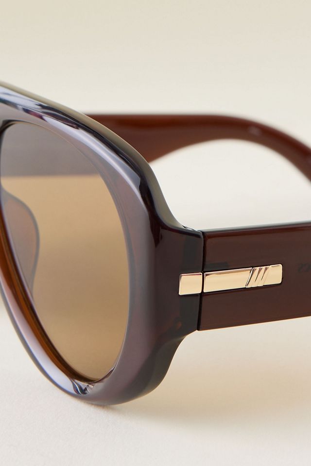Occhiali da sole aviatore oversize Le Specs Dream Boat #1