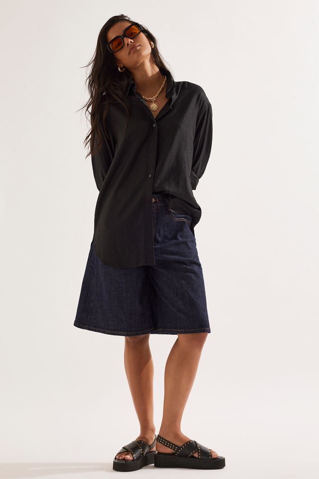 Bevelled Rectangular Sunglasses #4