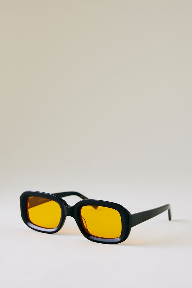 Bevelled Rectangular Sunglasses #1