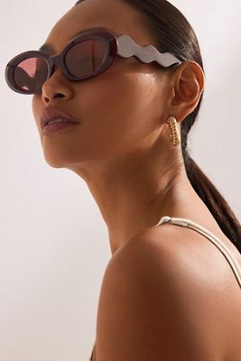 Anthropologie Oval Aviator Sunglasses Anthropologie Oval Aviator Sunglasses In Black - 17% Off  main image 4