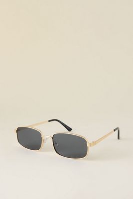 Gafas de Sol Rectangulares de Metal By Anthropologie