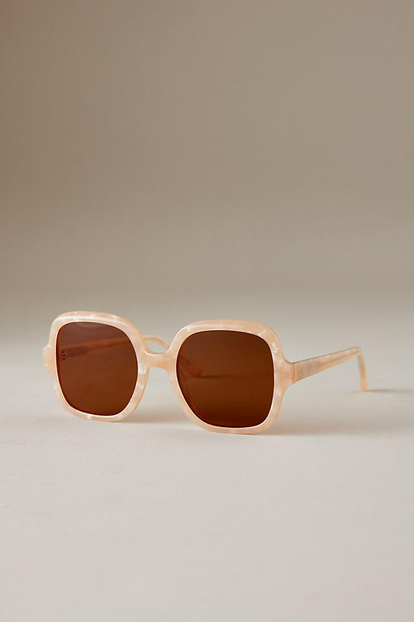 By Anthropologie The Daphne 70's Square Polarised Sunglasses