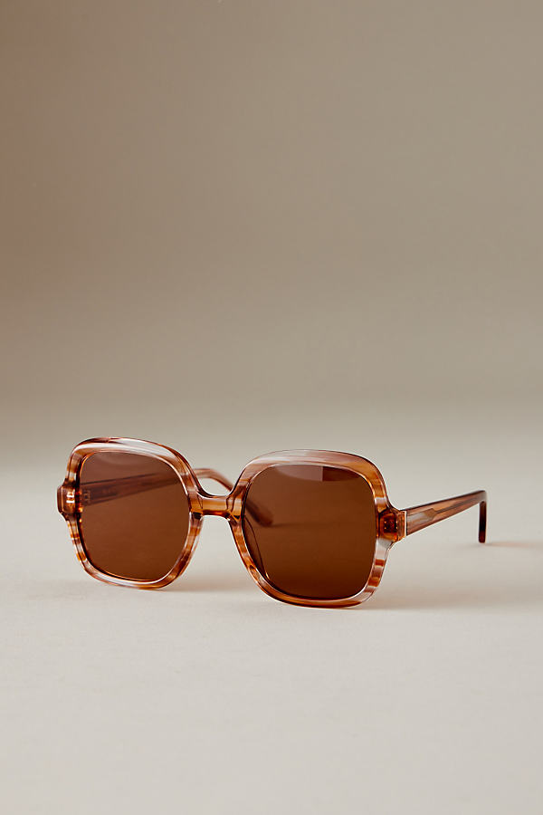By Anthropologie The Daphne 70’s Square Polarised Sunglasses