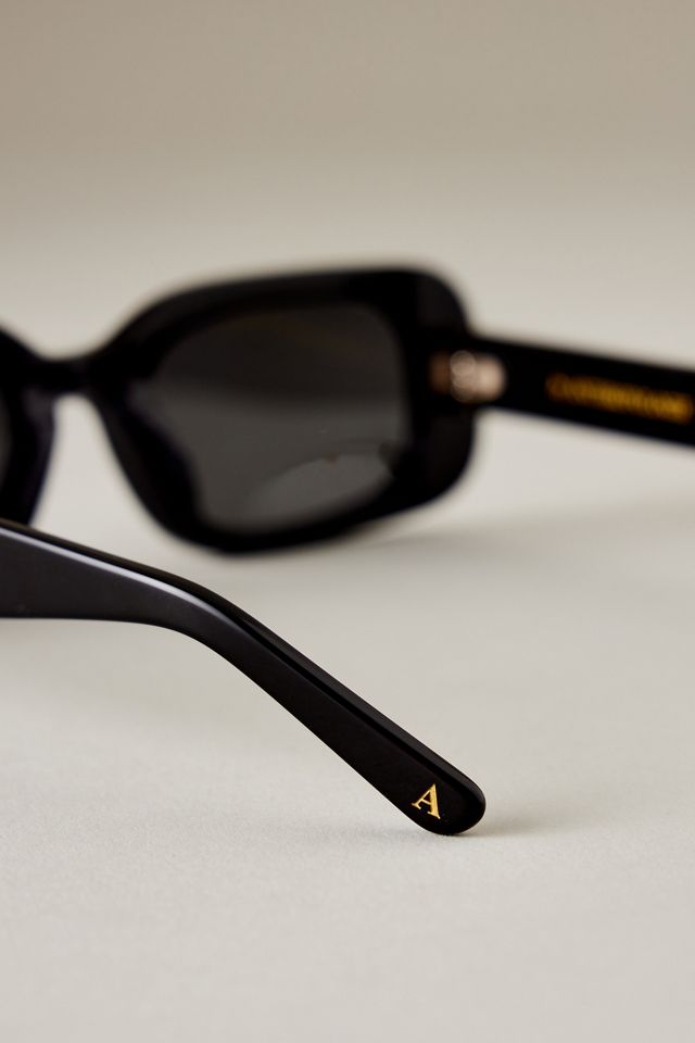 By Anthropologie The Margot Acetate Rectangular Polarised Sunglasses #4