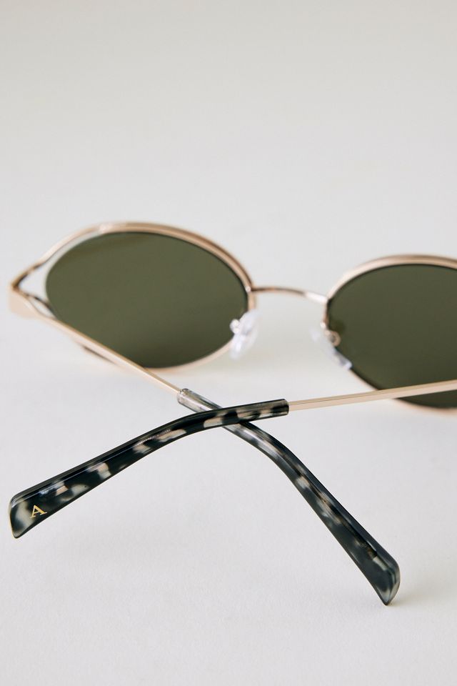 Lunettes de soleil ovales en métal #5