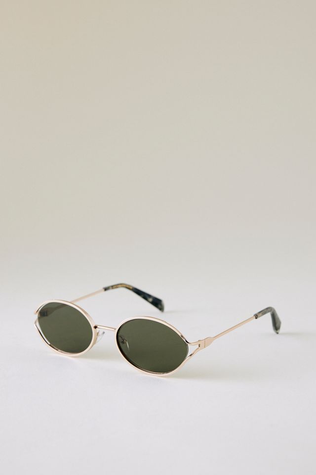 Lunettes de soleil ovales en métal #2