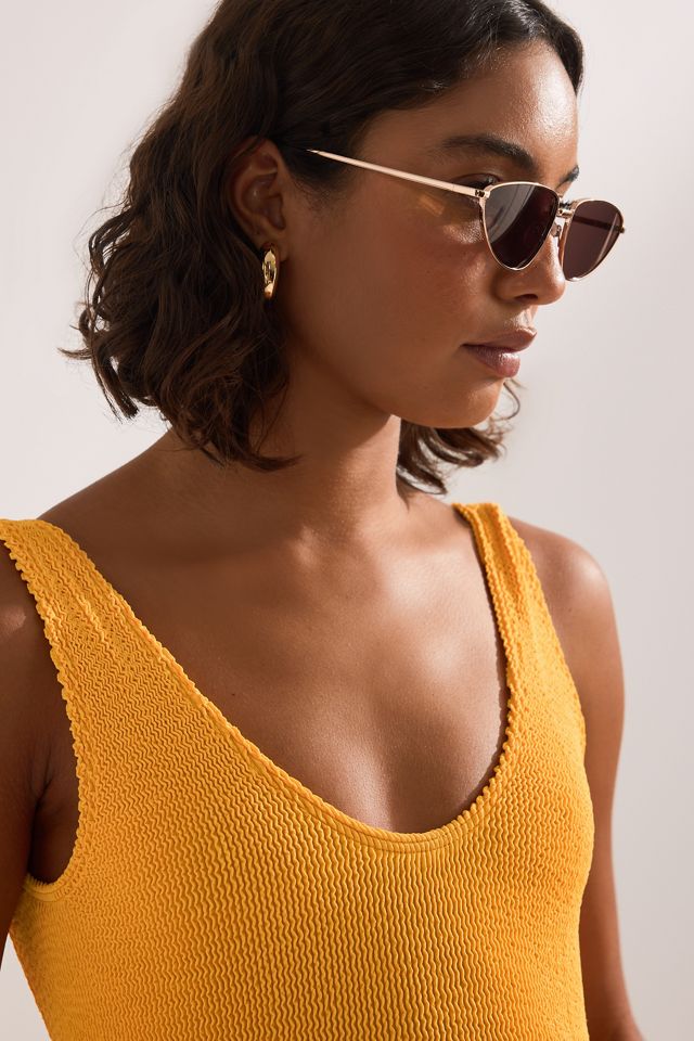 By Anthropologie Triangle Cat-Eye Sunglasses #5