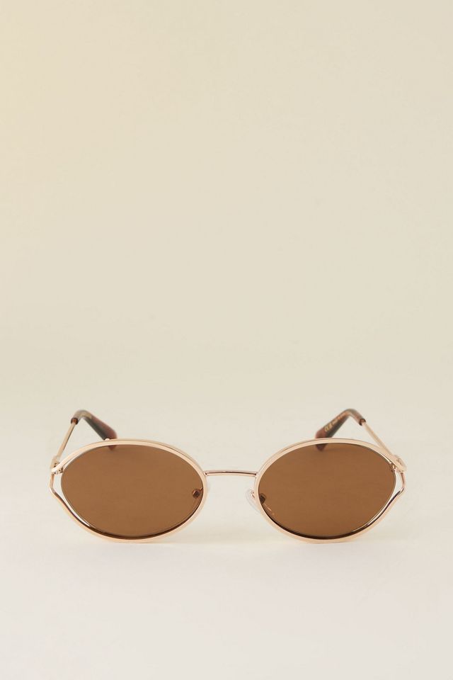 Gafas de Sol Ovaladas de Metal By Anthropologie #3