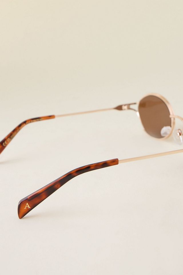 Gafas de Sol Ovaladas de Metal By Anthropologie #4