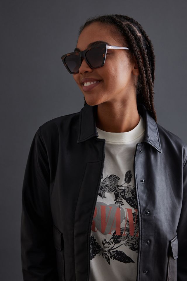 Anthropologie OTRA Stylish Black Sunglasses Shona Cat-Eye Sunglasses – Black & Smoke Lens – Otra Eyewear main image 4